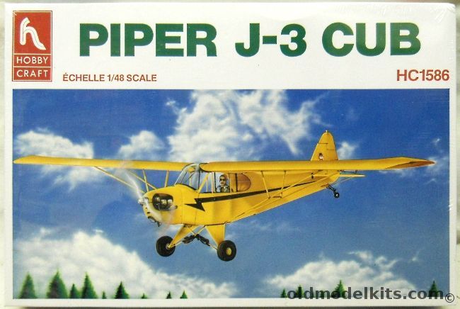 Hobby Craft 1/48 Piper J-3 Cub and L-4 Military Version, HC1586 plastic model kit